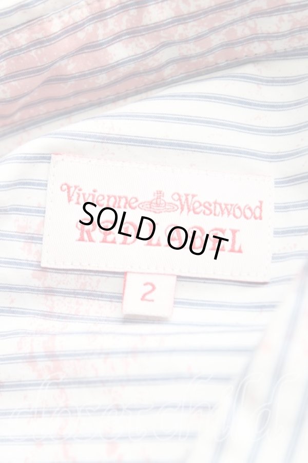 画像3: ヴィヴィアンウエストウッド 中古 / ストライプシャツワンピース 2（9号） 青ｘ白  H-25-10-26-004-op-OD-ZH (3)