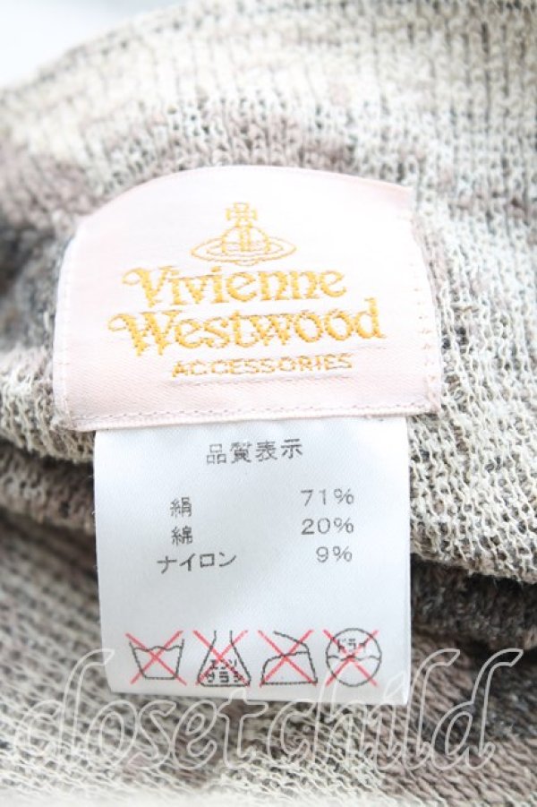 画像4: ヴィヴィアンウエストウッド 中古 / レオパードパイル地サンバイザー  灰  H-25-10-26-038-ha-IN-ZH (4)