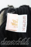 画像4: ヴィヴィアンウエストウッド 中古 / ポンポン付ボーダーニット帽  茶×黒  H-25-10-26-039-ha-IN-ZH (4)