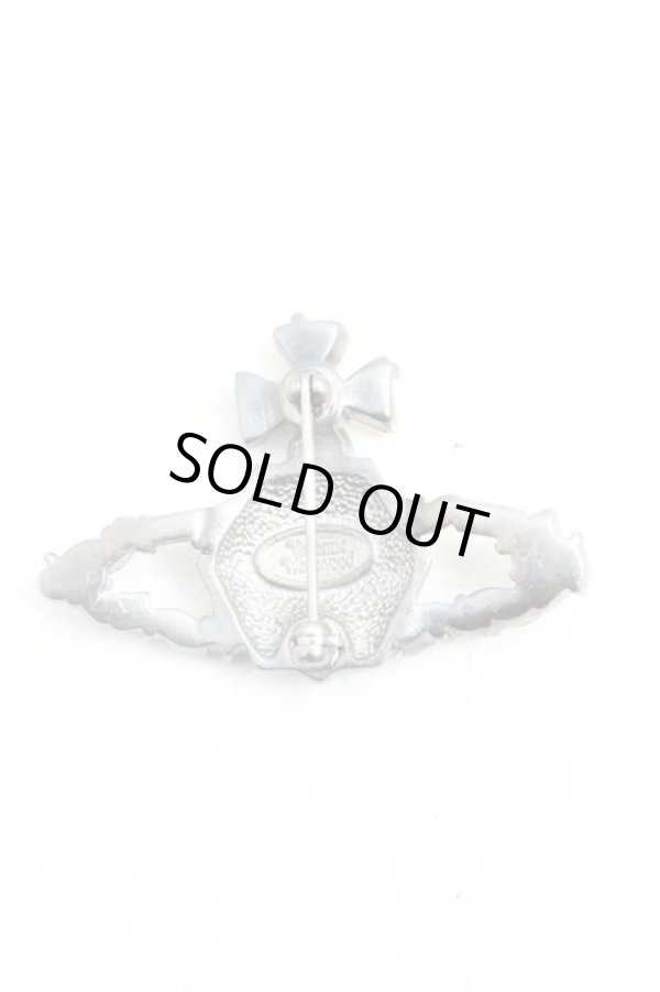 画像2: ヴィヴィアンウエストウッド 中古 / スノーフレークブローチ  白  H-25-10-26-041-ac-OD-ZH (2)