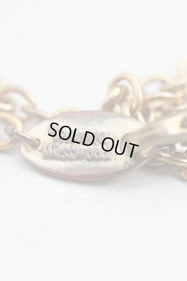 画像4: ヴィヴィアンウエストウッド 中古 / ペイブ3Ｄスモールオーブネックレス  ゴールド×ピンク  H-25-10-26-044-nl-IN-ZH (4)