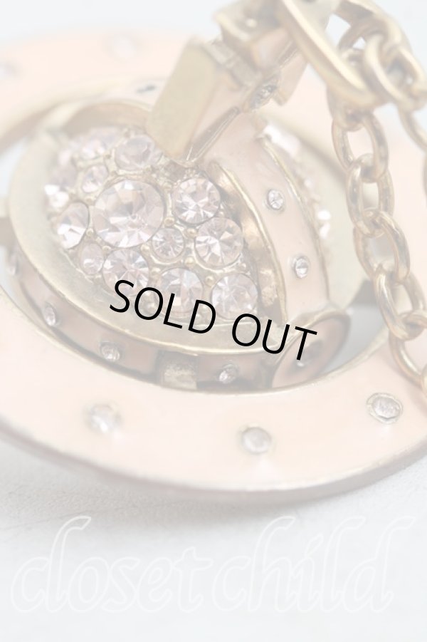 画像5: ヴィヴィアンウエストウッド 中古 / ペイブ3Ｄスモールオーブネックレス  ゴールド×ピンク  H-25-10-26-044-nl-IN-ZH (5)