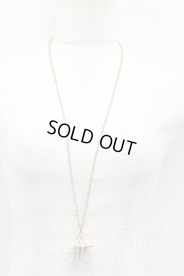 画像6: ヴィヴィアンウエストウッド 中古 / ペイブ3Ｄスモールオーブネックレス  ゴールド×ピンク  H-25-10-26-044-nl-IN-ZH (6)