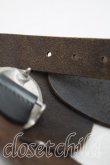 画像3: ヴィヴィアンウエストウッド 中古 / オーバルレザーベルト  黒  H-25-10-26-056-gd-IN-ZH (3)