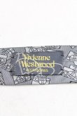 画像3: ヴィヴィアンウエストウッド MAN 中古 / スクエアオーブ刺繍ネクタイ  灰  H-25-10-26-064-gd-OD-ZH (3)