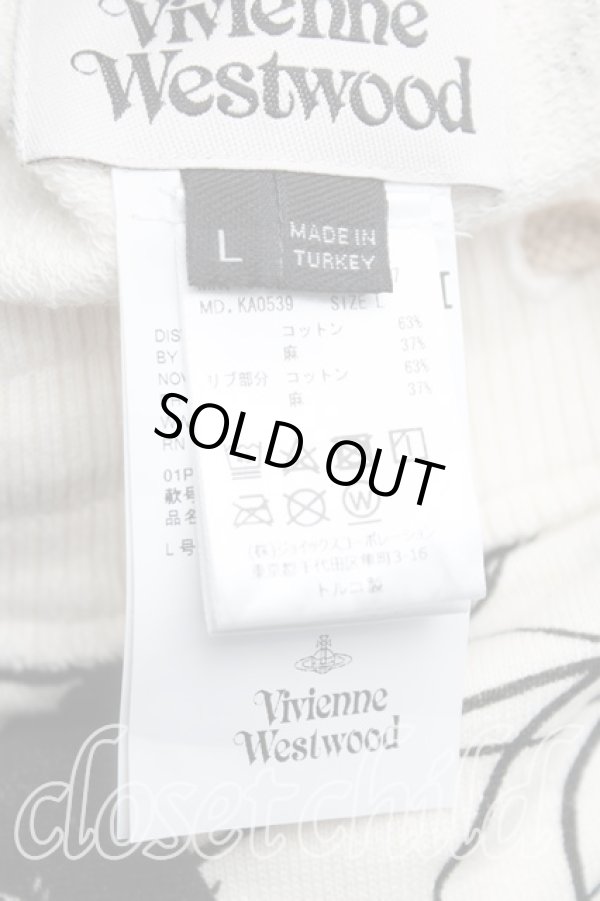 画像4: ヴィヴィアンウエストウッド 中古 / HOUSE　OF　CARDスウェットパンツ L 生成  H-25-10-26-006-pa-OD-ZH (4)