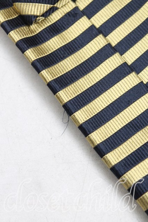 画像4: ヴィヴィアンウエストウッド MAN 中古 / オーブptボーダーネクタイ  黒x黄色  H-25-10-26-068-gd-OD-ZH (4)