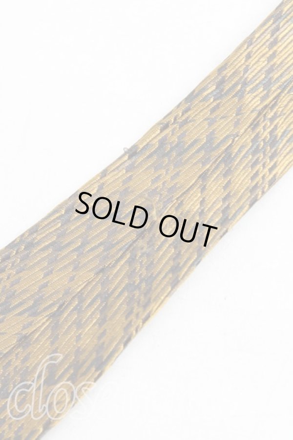 画像4: ヴィヴィアンウエストウッド MAN 中古 / 額縁刺繍ネクタイ  ゴールド  H-25-10-26-070-gd-OD-ZH (4)