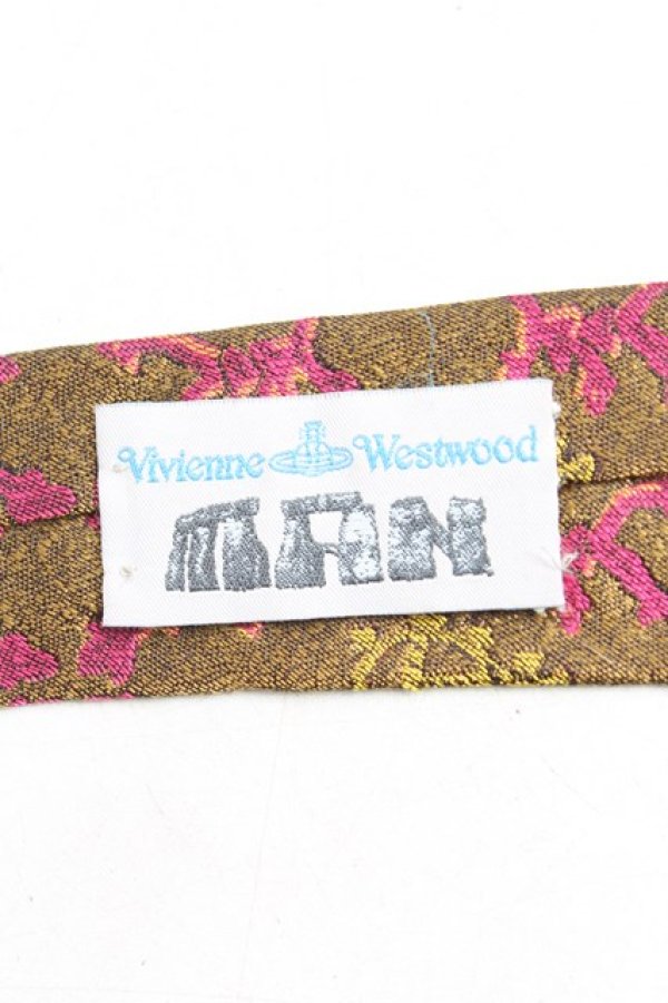 画像3: ヴィヴィアンウエストウッド MAN 中古 / オーブptネクタイ  ゴールド  H-25-10-26-073-gd-OD-ZH (3)