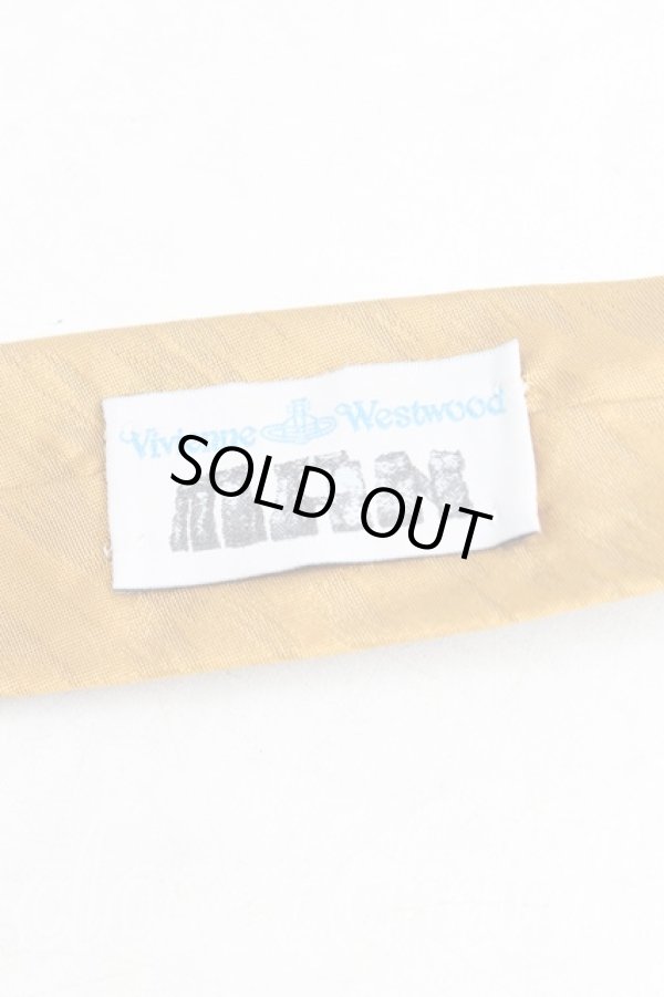 画像3: ヴィヴィアンウエストウッド MAN 中古 / チキン刺繍ネクタイ  ゴールド  H-25-10-26-075-gd-OD-ZH (3)