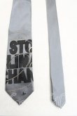 画像2: ヴィヴィアンウエストウッド MAN 中古 / STOP CLIMATEネクタイ  灰x黒  H-25-10-26-079-gd-OD-ZH (2)