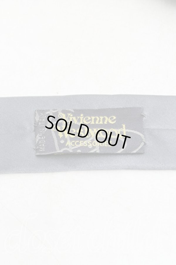 画像3: ヴィヴィアンウエストウッド MAN 中古 / STOP CLIMATEネクタイ  灰x黒  H-25-10-26-079-gd-OD-ZH (3)