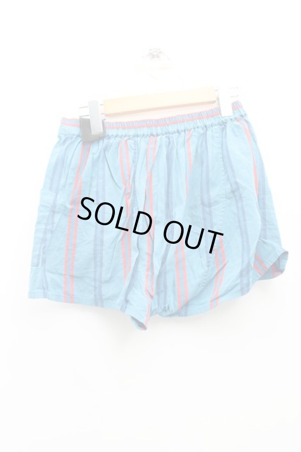 画像2: Worlds End 中古 / ストライプインナーパンツ S 青  H-25-10-26-008-pa-OD-ZH (2)