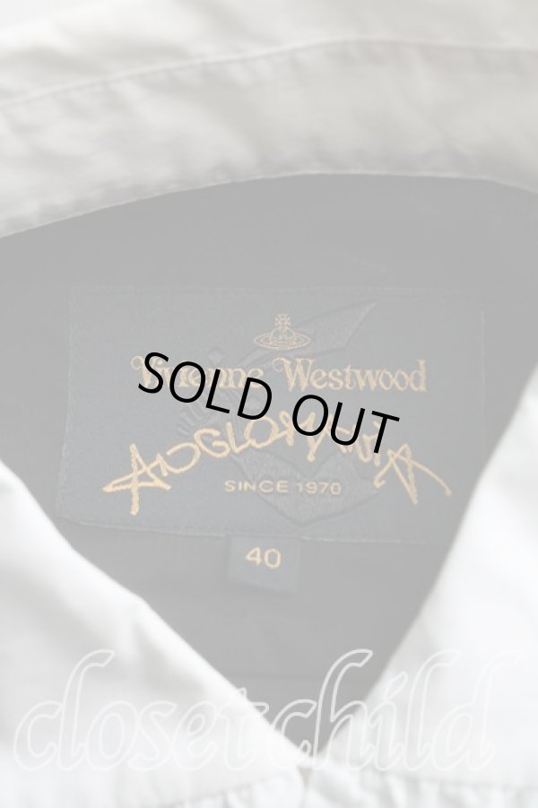 画像3: ANGLOMANIA 中古 / フリルカラー半袖シャツ 40(9号相当) 黒  H-25-10-26-011-bl-OD-ZH (3)