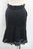 画像2: ヴィヴィアンウエストウッド 中古 / ピンストライプマーメイドスカート 2(9号相当) 黒  H-25-10-26-013-sk-OD-ZH (2)