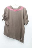 画像2: ヴィヴィアンウエストウッド 中古 / ネックレスpt半袖カットソー 3(11号相当) 茶  H-25-10-26-015-ts-IN-ZH (2)