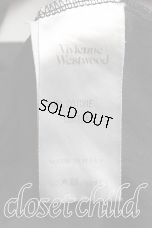 画像4: ヴィヴィアンウエストウッド 中古 / カラーオーブ刺繍Tシャツ L 黒  H-25-10-26-019-ts-OD-ZH (4)