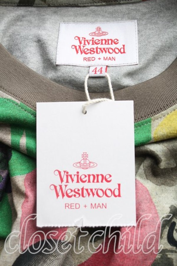 画像3: ヴィヴィアンウエストウッド 中古 / THE BIG ONEリラックスTシャツ 44(メンズ相当) 灰×マルチ  H-25-11-02-020-ts-IN-ZH (3)