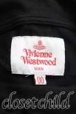 画像3: ヴィヴィアンウエストウッド MAN 中古 / LOGOS EMBROIDERYラグランスリーブフーディカットソー 00(ワンサイズ) 黒×ベージュ  H-25-11-02-024-to-IN-ZH (3)