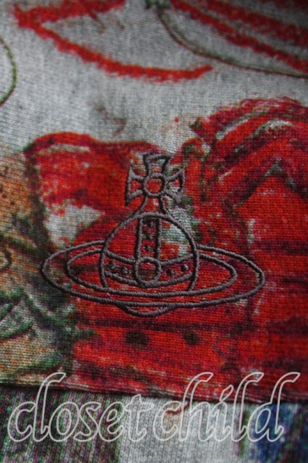 画像5: ヴィヴィアンウエストウッド MAN 中古 / LINE UP PRINT 切替フーディ 44(メンズS相当) 灰  H-25-11-02-025-to-IN-ZH (5)