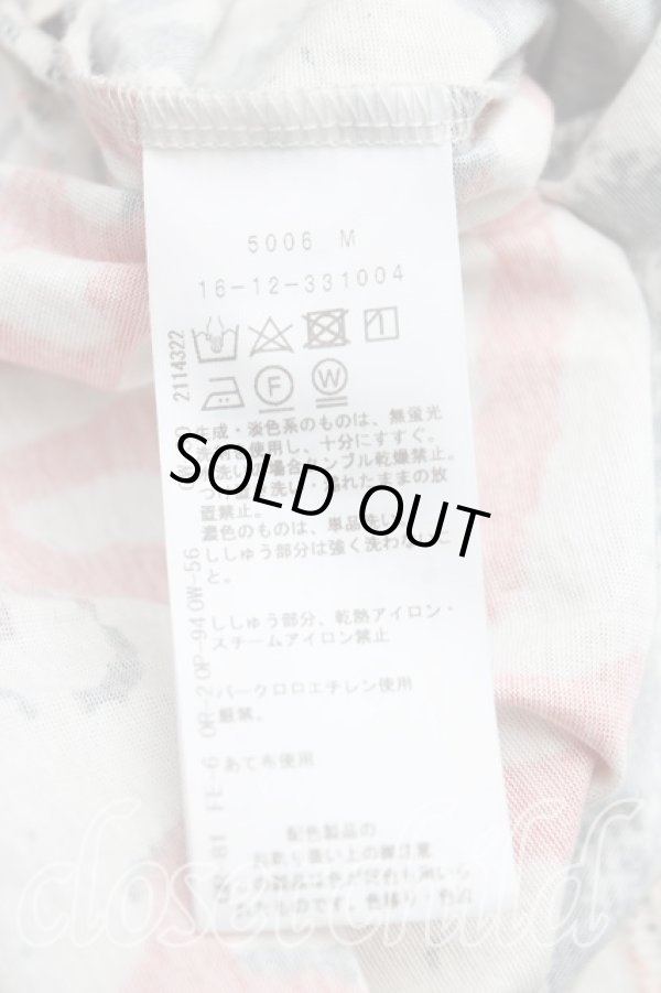 画像4: ヴィヴィアンウエストウッド 中古 / ラビッシュ柄カットソー 02(9号相当) ベージュ×赤  H-25-11-02-026-to-IN-ZH (4)