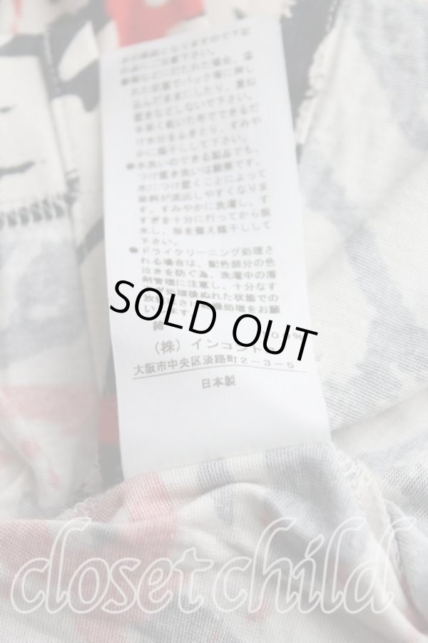 画像5: ヴィヴィアンウエストウッド 中古 / ラビッシュ柄カットソー 02(9号相当) ベージュ×赤  H-25-11-02-026-to-IN-ZH (5)