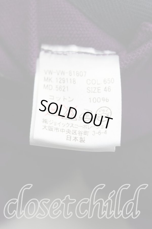 画像4: ヴィヴィアンウエストウッド MAN 中古 / エンブレム刺繍コットンジャケット 46(メンズM相当) 紫  H-25-11-02-003-jc-IN-ZH (4)