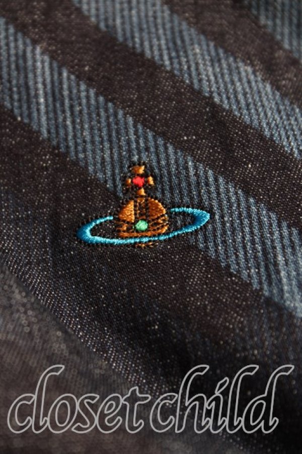 画像6: ヴィヴィアンウエストウッド 中古 / ハートシャツドレス 40(9号相当) インディゴ  H-25-11-02-032-op-OD-ZH (6)