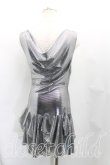 画像2: ヴィヴィアンウエストウッド 中古 / 変形ワンピース S シルバー  H-25-11-02-033-op-OD-ZH (2)
