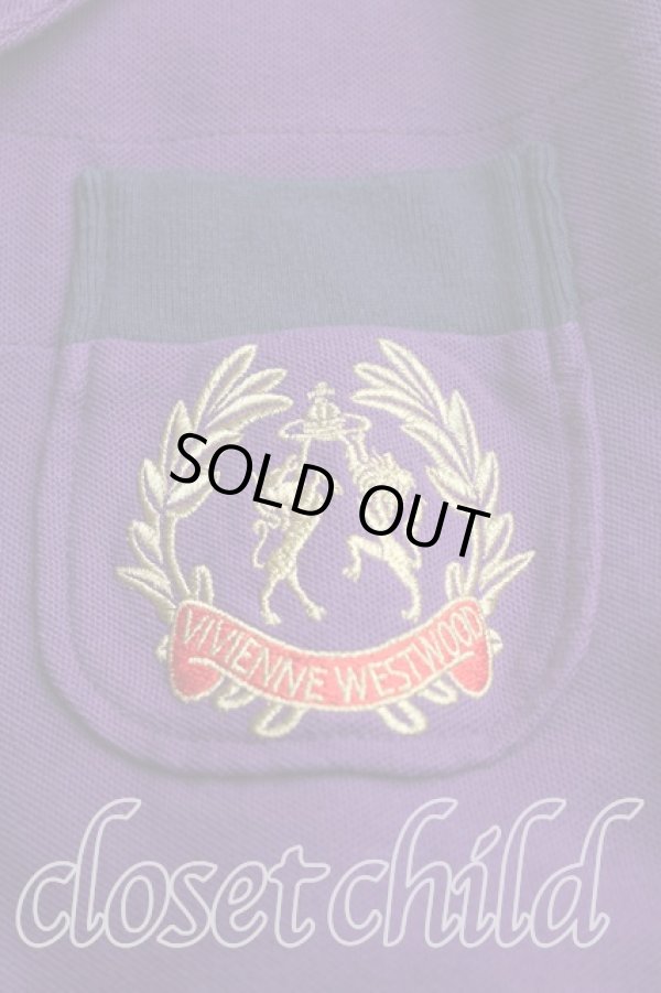 画像6: ヴィヴィアンウエストウッド MAN 中古 / エンブレム刺繍コットンジャケット 46(メンズM相当) 紫  H-25-11-02-003-jc-IN-ZH (6)