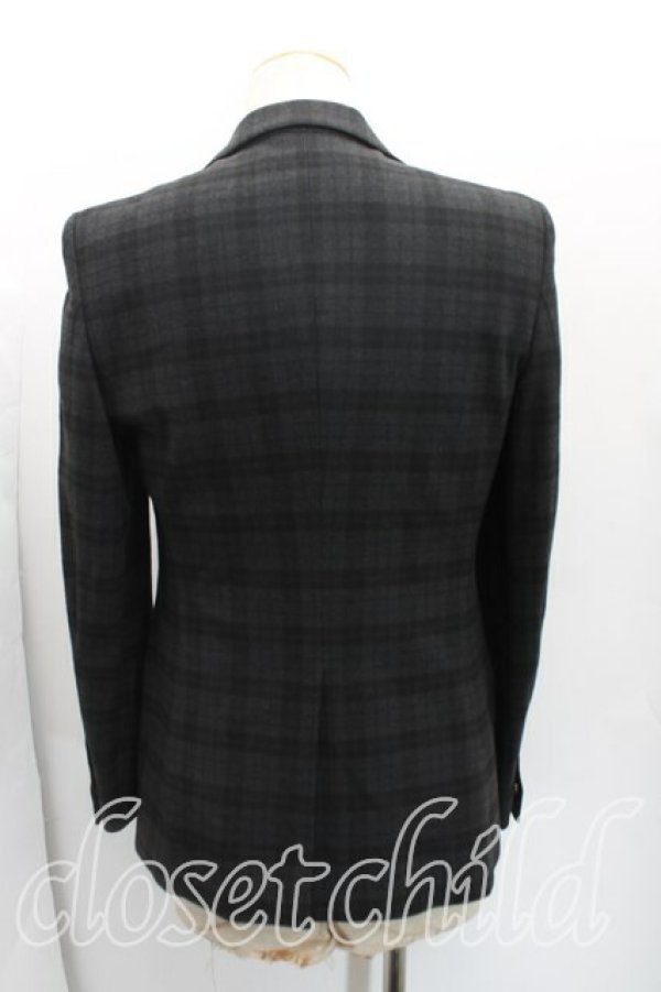 画像2: ヴィヴィアンウエストウッド MAN 中古 / タータンチェックジャケット 46(メンズM相当) 灰  H-25-11-02-004-jc-IN-ZH (2)