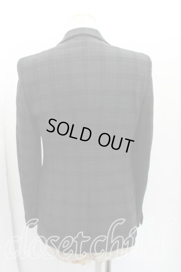 画像2: ヴィヴィアンウエストウッド MAN 中古 / タータンチェックジャケット 46(メンズM相当) 灰  H-25-11-02-004-jc-IN-ZH (2)