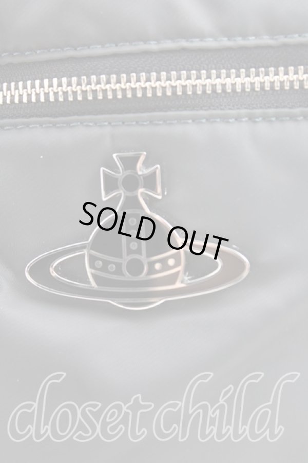 画像6: ヴィヴィアンウエストウッド 中古 / エナメルオーブナイロンショルダーバッグ  黒  H-25-11-02-040-ba-IN-ZH (6)