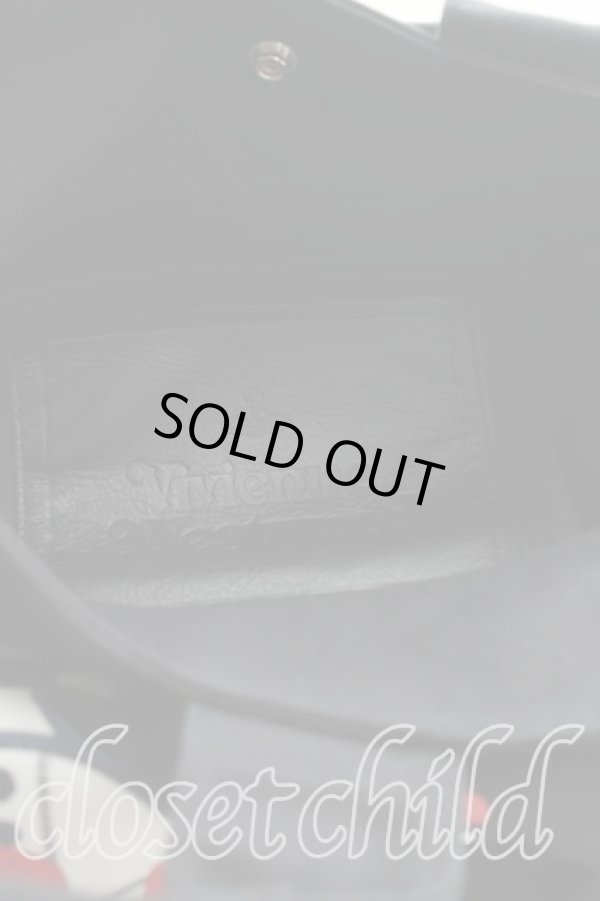 画像4: ヴィヴィアンウエストウッド 中古 / キャンバストートRED LABEL  黒  H-25-11-02-041-ba-IN-ZH (4)