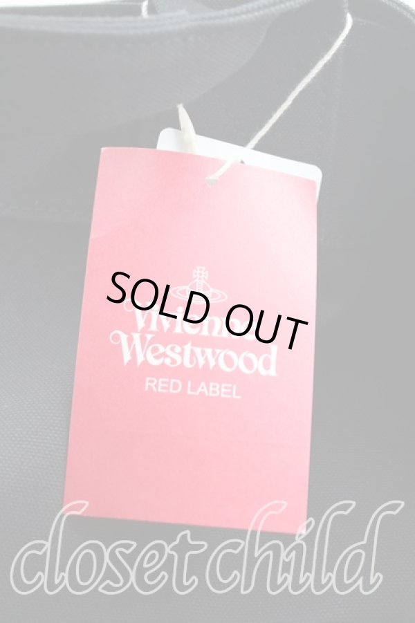 画像5: ヴィヴィアンウエストウッド 中古 / キャンバストートRED LABEL  黒  H-25-11-02-041-ba-IN-ZH (5)