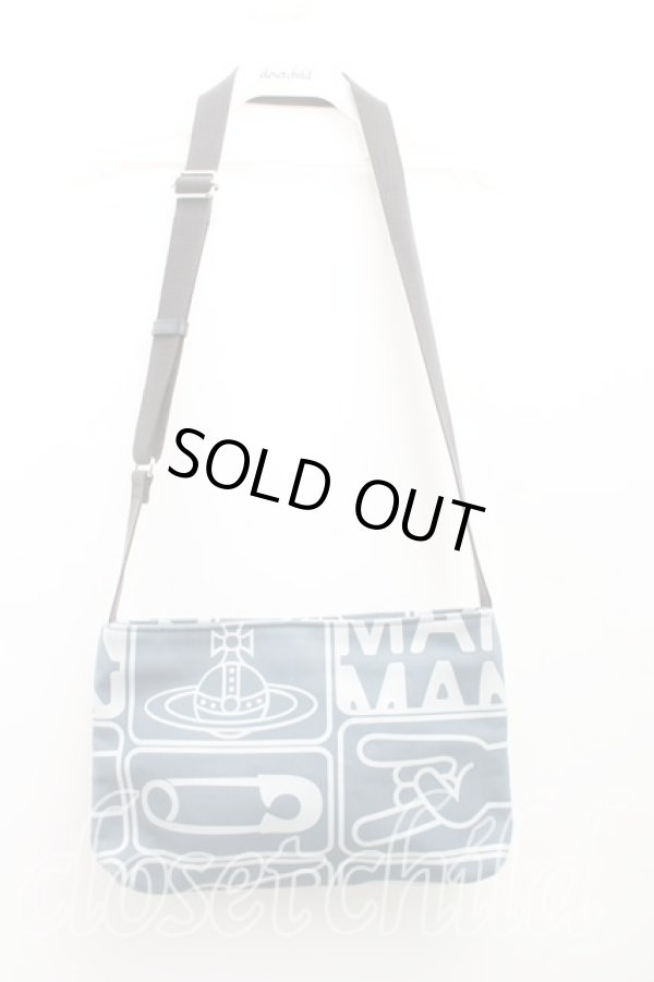 画像2: ヴィヴィアンウエストウッド 中古 / TAGSショルダーバッグ  青  H-25-11-02-042-ba-IN-ZH (2)