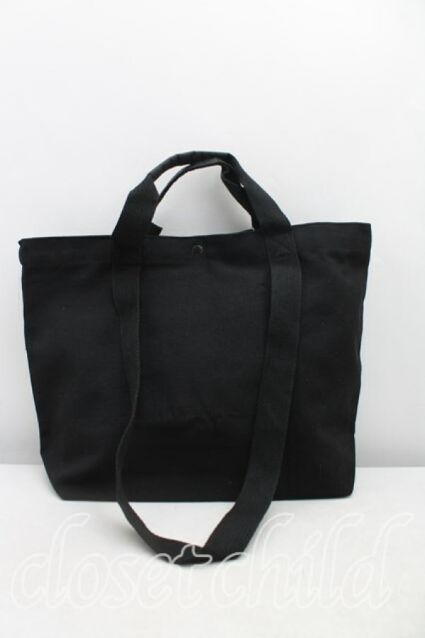 画像2: ANGLOMANIA 中古 / カットラスオーブptトートバッグ  黒  H-25-11-02-044-ba-IN-ZH (2)