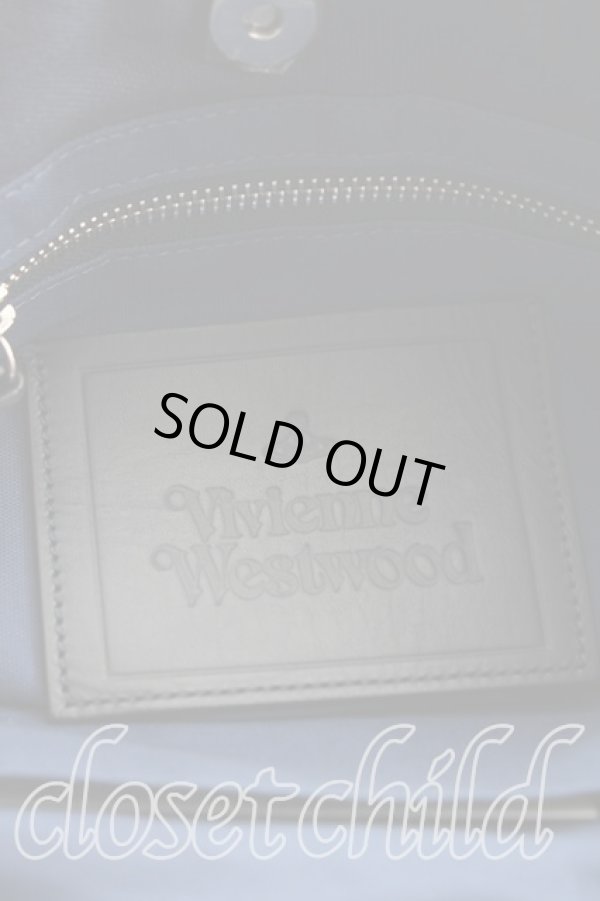画像4: ヴィヴィアンウエストウッド 中古 / オーブエンブレムスモールトート  紺  H-25-11-02-045-ba-IN-ZH (4)
