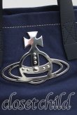 画像5: ヴィヴィアンウエストウッド 中古 / オーブエンブレムスモールトート  紺  H-25-11-02-045-ba-IN-ZH (5)