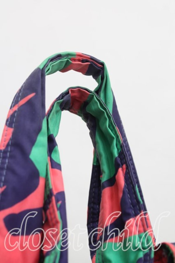 画像5: ヴィヴィアンウエストウッド 中古 / 総柄ハンドバッグ  緑×ピンク  H-25-11-02-047-ba-IN-ZH (5)