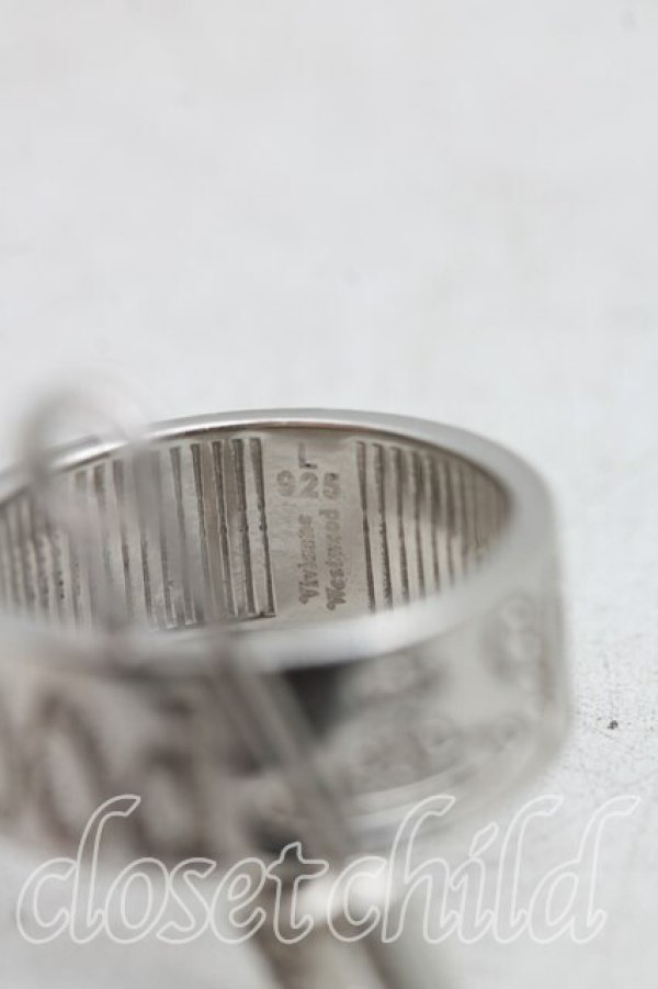 画像4: ヴィヴィアンウエストウッド 中古 / VERNON RING L(13号相当) シルバー  H-25-11-02-050-er-IN-ZH (4)