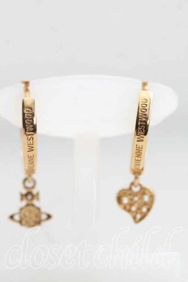 画像4: ヴィヴィアンウエストウッド 中古 / ブランディータフープピアス  ゴールド  H-25-11-02-051-er-IN-ZH (4)