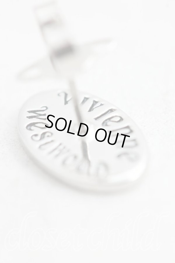 画像4: ヴィヴィアンウエストウッド 中古 / MAN TAG ピアス  シルバー  H-25-11-02-052-er-IN-ZH (4)