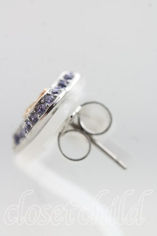 画像2: ヴィヴィアンウエストウッド 中古 / PETRA ピアス  シルバー×緑  H-25-11-02-054-er-IN-ZH (2)