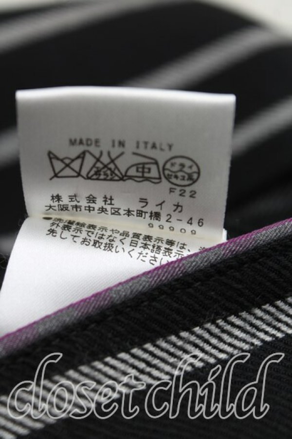 画像5: ヴィヴィアンウエストウッド MAN 中古 / グラフィック刺繍ストライプジャケット 44(メンズS相当) 黒×白  H-25-11-02-005-jc-IN-ZH (5)