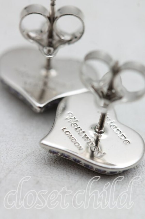 画像4: ヴィヴィアンウエストウッド 中古 / PETRA ピアス  シルバー×緑  H-25-11-02-054-er-IN-ZH (4)