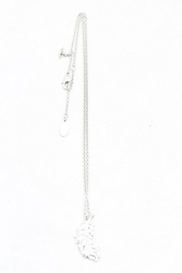 画像2: ヴィヴィアンウエストウッド 中古 / フェザーネックレス  シルバー  H-25-11-02-060-nl-OD-ZH (2)