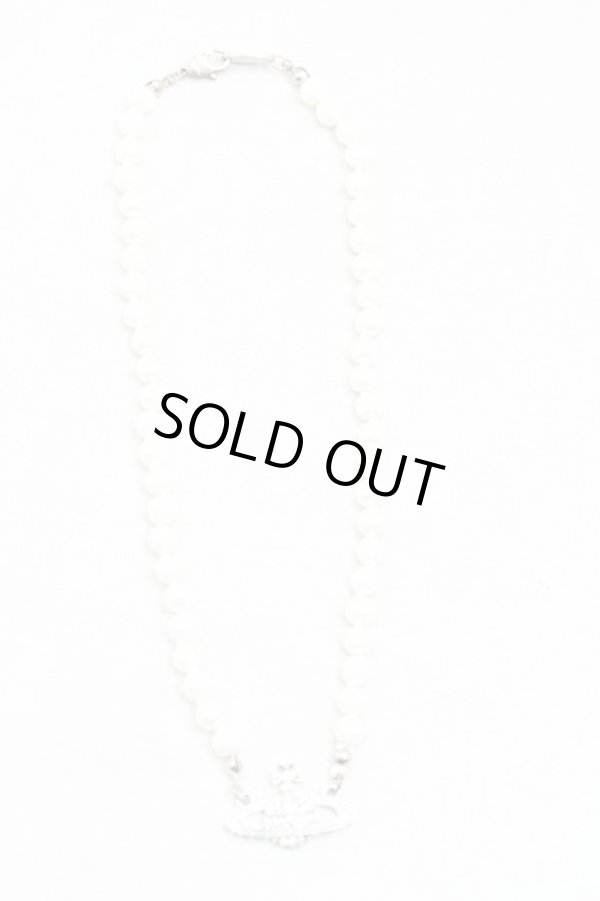 画像2: ヴィヴィアンウエストウッド 中古 / ミニバスパールチョーカー  シルバー  H-25-11-02-061-nl-OD-ZH (2)