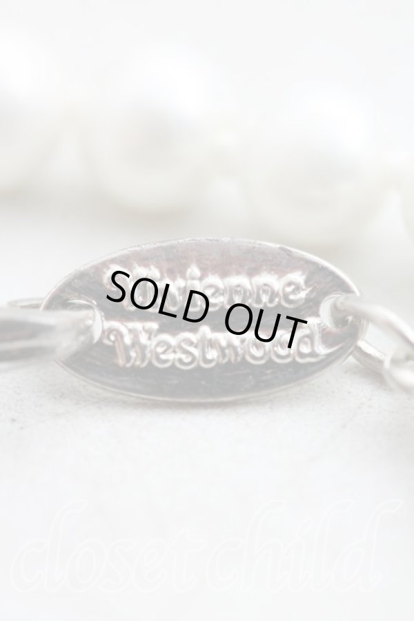 画像4: ヴィヴィアンウエストウッド 中古 / ミニバスパールチョーカー  シルバー  H-25-11-02-061-nl-OD-ZH (4)