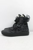 画像3: ANGLOMANIA 中古 / カットラスオーブ総柄ハイカットスニーカー 37(23.5cm相当) 黒  H-25-11-02-063-sh-IN-ZH (3)
